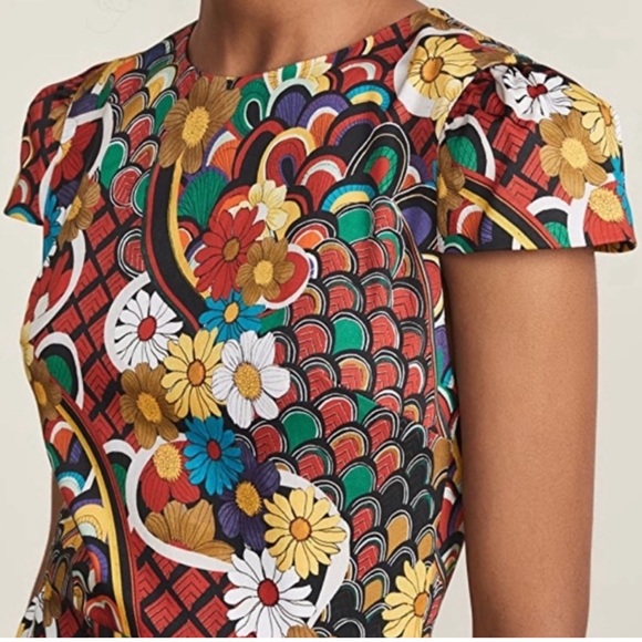 ALICE + OLIVIA Kirby Ruffle Hem Dress - Picture 5 of 12